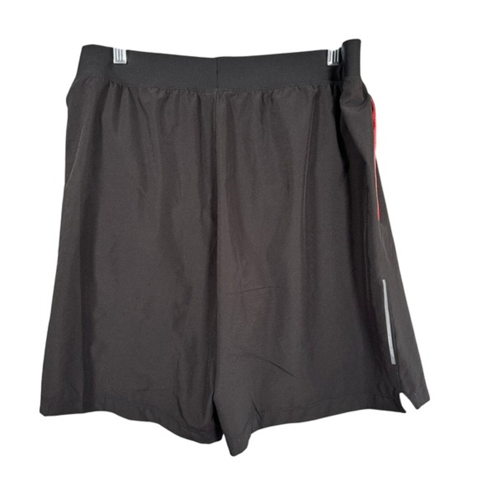 Asics Running Shorts Mens Large Black 7 Inch Inseam Reflective 2011C790